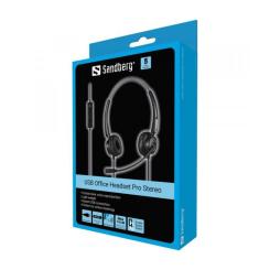 Наушники Sandberg Office Headset Pro Stereo USB Black Фото 2