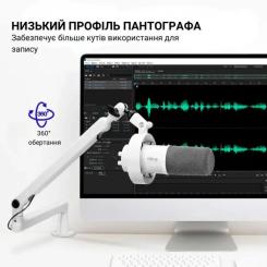 Микрофон Fifine T688W USB/XLR White Фото 8