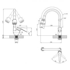 Смеситель Agua Sevilla-C039VRD Фото 6