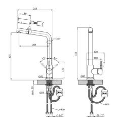 Смеситель Kroner Klassisch-ESG03918V Фото 9