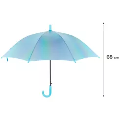 Зонт Kite дитяча 2001-4 блакитний голографік Фото 1