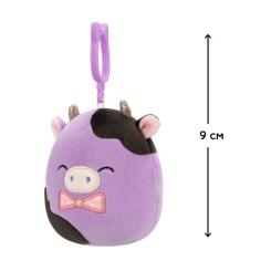Брелок Squishmallows на кліпсі – Корівка Олексі 9 см Фото 1