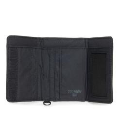 Кошелек Pacsafe RFIDsafe trifold wallet Чорний Фото 3
