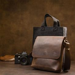 Сумка Grande Pelle Мужская Коричневая Фото 10