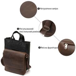 Сумка Grande Pelle Мужская Коричневая Фото 3