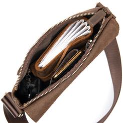 Сумка Grande Pelle Мужская Коричневая Фото 6