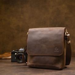 Сумка Grande Pelle Мужская Коричневая Фото 8