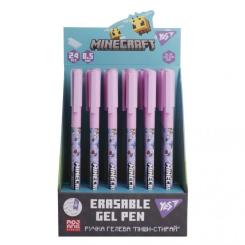 Ручка гелевая Yes пиши-стирай Minecraft.Spring 0,5 мм, синя Фото 2