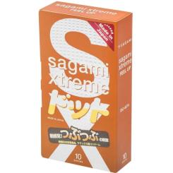 Презервативы Sagami Xtreme Feel Up Ребристі 10 шт. Фото