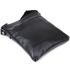 Сумка Shvigel Кожаная через плечо Черная Фото 2