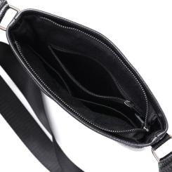Сумка Shvigel Кожаная через плечо Черная Фото 3
