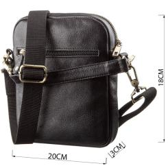 Сумка Shvigel Мужская кожаная Черная Фото 2