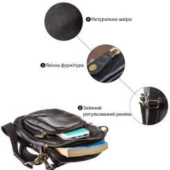 Сумка Shvigel Мужская кожаная Черная Фото 3