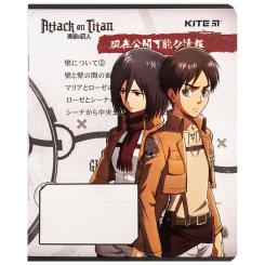 Тетрадь Kite Attack on Titan, 12 листов, клетка Фото 2