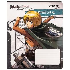 Тетрадь Kite Attack on Titan, 12 листов, клетка Фото 8