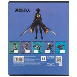 Тетрадь Kite Attack on Titan, 12 листов, линия Фото 10