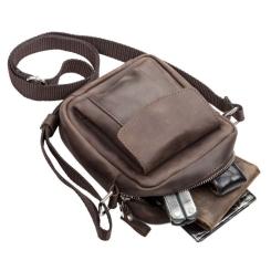 Сумка Shvigel Из винтажной кожи Коричневая Фото 4