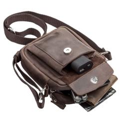 Сумка Shvigel Из винтажной кожи Коричневая Фото 5