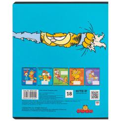 Тетрадь Kite Garfield, 18 аркушів, лінія Фото 6