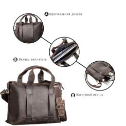 Сумка Shvigel Кожаная Коричневая Фото 3