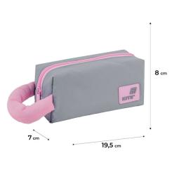 Пенал Kite 2703-2 сіро-рожевий Фото 1