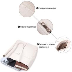 Сумка Shvigel Шоппер из натуральной кожи Бежевая Фото 3