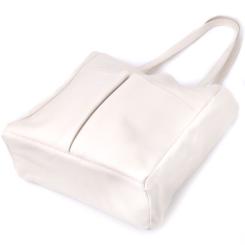 Сумка Shvigel Шоппер из натуральной кожи Бежевая Фото 4