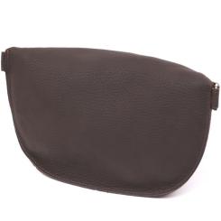 Сумка Shvigel Кожаная матовая бананка Коричневая Фото 1