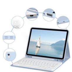 Чехол для планшета BeCover with keyboard Apple iPad Mini 6 2021 Light Blue Фото 2