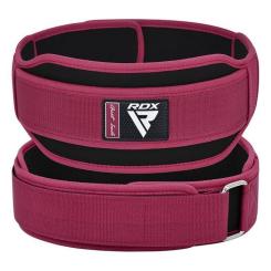 Атлетический пояс RDX RX5 Double Belt неопреновий Pink S Фото