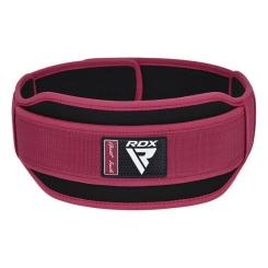 Атлетический пояс RDX RX5 Double Belt неопреновий Pink S Фото 3