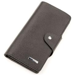 Кошелек Karya Кожаный Черный Фото