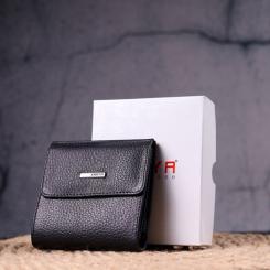 Портмоне Karya Из натуральной кожи Черное Фото 10