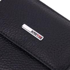 Портмоне Karya Из натуральной кожи Черное Фото 6