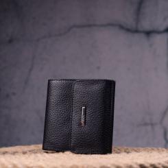 Портмоне Karya Из натуральной кожи Черное Фото 8