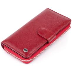 Кошелек ST Leather Из кожи женский Бордовый Фото