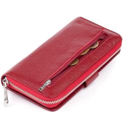 Кошелек ST Leather Из кожи женский Бордовый Фото 1