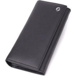 Кошелек ST Leather Из натуральной кожи Черный Фото