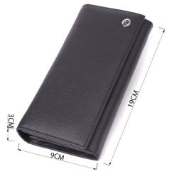 Кошелек ST Leather Из натуральной кожи Черный Фото 2