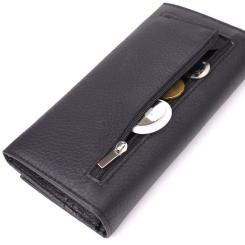 Кошелек ST Leather Из натуральной кожи Черный Фото 7