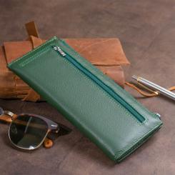 Кошелек ST Leather Из кожи унисекс Зеленый Фото 8