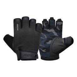 Перчатки для фитнеса RDX T2 Half Blue L Фото