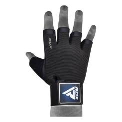 Перчатки для фитнеса RDX T2 Half Blue L Фото 2