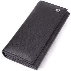 Кошелек ST Leather Из натуральной кожи Черный Фото