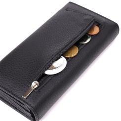 Кошелек ST Leather Из натуральной кожи Черный Фото 7