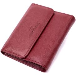 Кошелек ST Leather Кожаный с монетницей Бордовый Фото