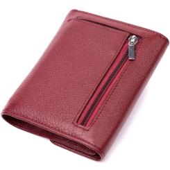Кошелек ST Leather Кожаный с монетницей Бордовый Фото 1