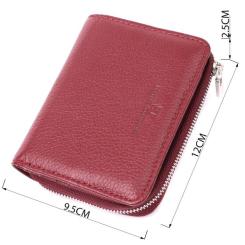 Кошелек ST Leather Из натуральной кожи Бордовый Фото 2