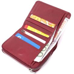Кошелек ST Leather Из натуральной кожи Бордовый Фото 5