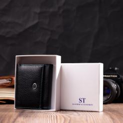 Кошелек ST Leather Из натуральной кожи Черный Фото 9